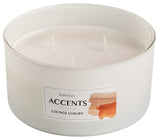 Glass Filled Scented 3 Wick Candle 75/137 - Lounge Luxury