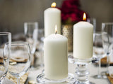 Bolsius White Pillar Candle (Pack of 20) - 100mm x 50mm