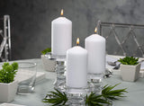 Bolsius White Pillar Candle (Pack of 6) - 150mm x 80mm